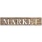 37-Inch Market Wall Stencil | 3794 by Designer Stencils | Word & Phrase Stencils | Reusable Art Craft Stencils for Painting on Walls, Canvas, Wood | Reusable Plastic Paint Stencil for Home Makeover | Easy to Use & Clean Art Stencil